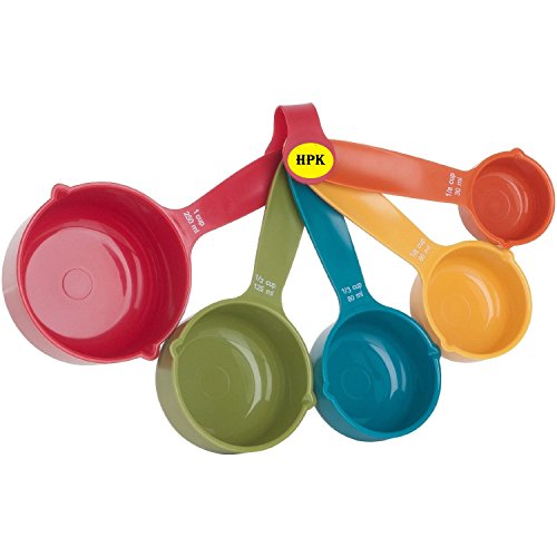 HPK Measuring Cups Set, 5-Pieces, Multicolor Recipe measuring kitchen spoons RS.199 (67.00% Off) - Amazon