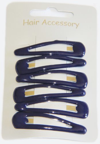 5cm Hair Sleepies Clips Accessories - School Colour Navy Blue