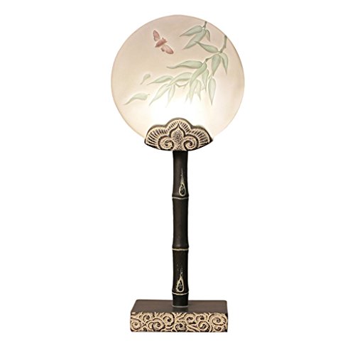 Preisvergleich Produktbild QJJ Schreibtischlampe, Glühlampe, LED, Resin Lampenkörper und Resin Lampenschirm, Lampenkappe Typ G9 (nicht inkl. Leuchtmittel) Nennleistung 6-10W, (22 * 13 * 50cm) ( Farbe : Schwarz )