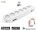 Produktbild Revogi for Cyber Express Electronics - Intelligent Multi-Socket Block Extension Angeschlossene 6 Steckdosen Wifi ferngesteuerte Zählerumschaltung per Smartphone Android oder Ios Heimautomation SmartHome SH-SOW323FR