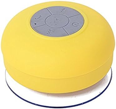 MOKE Mini Wireless Waterproof Bluetooth 3.0 Handsfree Portable Mic Shower Speaker (Yellow)