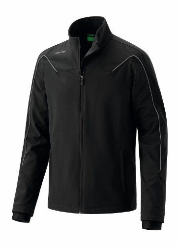 erima Herren Jacke Shooter Softshell, schwarz/granite, S, 106120