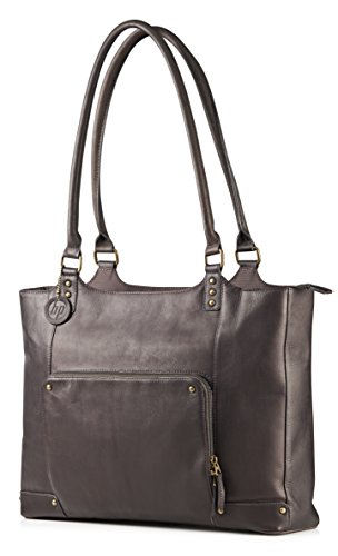 HP  F3W12AA  Ledertasche f  r Damen  f  r Notebooks mit Displays bis zu 15 6 Zoll  braun