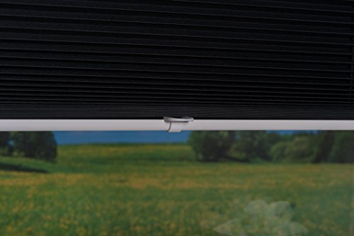 K-home Klemmfix-Plissee Palma Anthrazit 40 x 130 cm +++Verdunklung+++ - 7