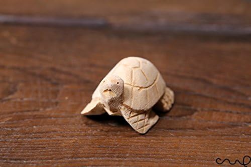 redchocol8® Handmade Hand Carved Natural Small Wooden Turtle Animal for Crafts Home Deco