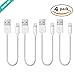 Produktbild Lightning Kabel [4-Pack, 0,2m] Lightning Ladekabel Datenkabel Verbindungskabel für Apple iPhone 6s/6s Plus /6/6 Plus/5/5s/5c, iPad Air 2, iPad 4, iPad mini, iPod nano 7, iPod 5 usw. (Weiß)
