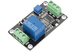 Fafeicy Delay Timer Relay, Time Delay Module with 10A 12V 0.1-120 Seconds Adjustable Delay, Self Locking and Trigger Functions for Control Cabinets and Electronic Equipment Integration