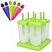 Produktbild X-Mile Eisformen Kit 6 Rechteckige Eis am Stiel Formen und 6 Silikon Popsicle Form Eislutscher Formen Aus Lebensmittelqualität Silikon BPA Frei Eislutscher Hersteller für Kinder und Erwachsene Farbig