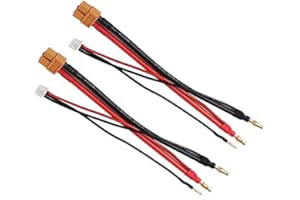 Yiqigou 2 pz XT60 Femmina Connettore a 4MM Bullet Banana Connettore Adattatore Cavo con 2S JST-XH Balance Plug
