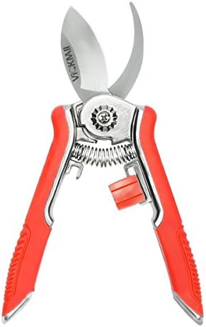 Vickmall SK5 Stainless Steel Pruning Shear Suitable For Cutting Stems And Light Branches, Lightweight Comfort With Safety Lock