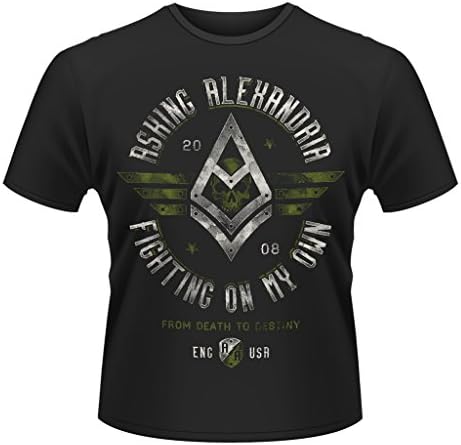 Asking Alexandria Fighting On My Own Official Mens New Black T Shirt
