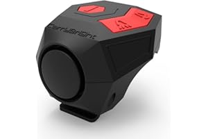 Wuudi Sonnette de vélo électrique - 120 dB - Alarme antivol - Rechargeable par USB - Étanche IP65 - Accessoire de vélo pour adultes et enfants - VTT