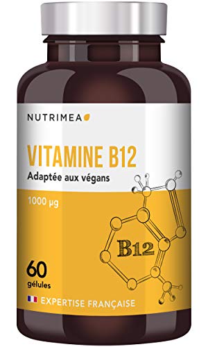 VITAMINE B12 VEGAN 1000 µg ? FABRICATION FRANÇAISE ? 60 gélules végétales ? cyanocobalamine