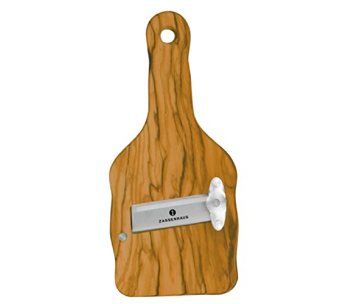 Zassenhaus 0000058307 Gourmet-/Trüffelhobel, Olivenholz, Edelstahl, braun, 2,8 x 9 x 22,6 cm