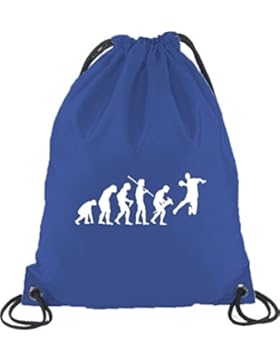 Shirtstreet24, EVOLUTION HANDBALL, WM EM Sport Turnbeutel Rucksack Sport Beutel