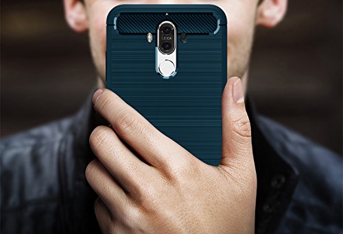 Ivso - Funda protectora para Huawei Mate 9  carcasa de silicona azul turquesa