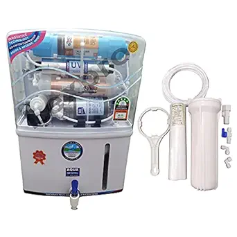 Lexpro Aqua Grand+ Royal Technology 12 Liter 7 Stage Ro+copper filter+Bio Alkaline cartridge filter+UV+UF+TDS Control+Sediment filter+100 GPD High Pressure Pump with 100 gpd high TDS membrane