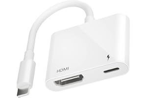 AGEEMY [Apple MFi Zertifiziert] Lightning HDMI Adapter für iPhone, iPhone HDMI Adapter Lightning HDMI Connector Digital AV Adapter Kompatibel mit iPhone 14/13/SE/12/11/XR/X/8/7/iPad Unterstützt alle iOS
