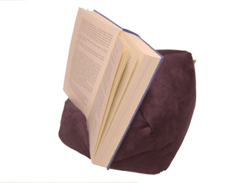 LESEfit soft antirutsch Lesekissen, Tablet Kissen, echter Sitzsack für iPad * Bücher & eBook-Reader, elastan-frei für Bett & Couch / aubergine - 2