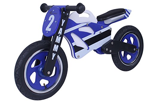 Kidzmotion Yammy Holzmotorrad Balance Bike erstes Fahrradspielzeug Laufräder Balancen-Fahrrad