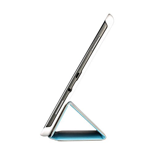 EasyAcc Samsung Galaxy Tab A 9.7 Hülle Schutzhülle T550 Case Hochwertiges PU Leder Etui – mit Standfunktion und Automatischem Schlaf Funktion für Samsung Galaxy Tab A T550N/T555N 24,6 cm (9,7 Zoll) Tablet-PC (Hellblau, Kunstleder, Ultra Dünn) - 5