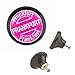 Produktbild Designer Möbelknopf 00022S 0131 Schwarz Stempel Pink Himbeere Frankfurt Motiv - Möbelknauf Möbelgriff für Kinder Kinderzimmer Haushalt Küche Büro Schrank Schublade Kommode