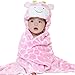 DINGANG Kids Baby Bathrobe Cute Animal-Shaped Hooded Warming Wrap Blanket,0-6 year