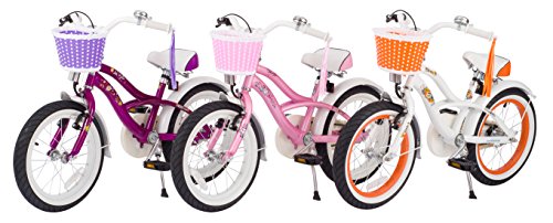 BIKESTAR® Premium Design Kinderfahrrad für coole Kids ab 4 Jahren ★ 16er Deluxe Cruiser Edition ★ Creamy Violett - 8