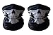 Produktbild Moonli Schlauchtuch Totenkopf Maske HD Einzigartige winddicht schwarz Tribal Classic Totenkopf Soft Polyester halbe Gesicht Maske Motorrad Biker Snowboards, Skeleton mask