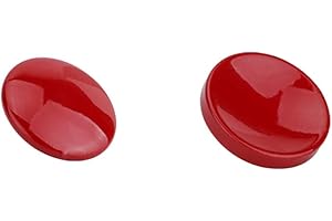 JJC SRB Pulsante Di Otturatore Per Leica/Fujifilm/Canon/Nikon/Sony/Ricoh (1pc Superficie Concava e 1pc Superficie Convessa) -Kit Rosso Scuro