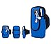 Produktbild ROOKLY Arm Bag/Universelle Sportarmband Fitness Arm Bag mit Kopfhöreranschluss Kompatibel für iPhone XS/Galaxy S9 + Laufen/Gymnastik / Outdoor/Workout,darkblue