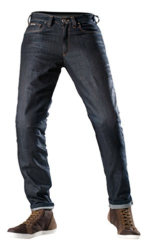 Shima TARMAC, Pantalon Moto Rétro Réfléchissant Sas-tec Millesime Classique (32-38L), Denim, Taille:32