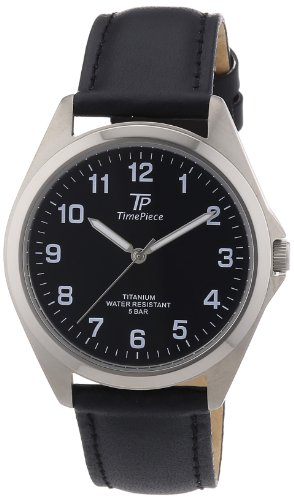 Time Piece Herren-Armbanduhr XL Titan Lederband Analog Quarz Leder TPGT-50218-22L Time Piece Herren-Armbanduhr XL Titan Lederband Analog Quarz Leder TPGT-50218-22L
