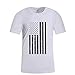 Produktbild Sommer Casual Sportshirt Herren Basic Rundhals T-Shirt Einfaches Print Tops Sport Fitness T-Shirt Slim Fit Muskelshirt atmungsaktives Baumwolle Laufshirt Trend Tee Hanomes