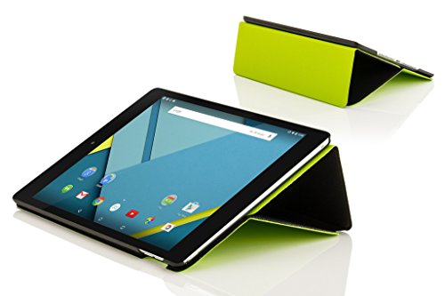 Forefront Cases® Neue Leder Hülle / Tasche / Case / Cover für HTC Google Nexus 9 (8,9 Zoll) Tablet-PC – Rundum-Geräteschutz und intelligente Auto-Sleep-Wake-Funktion mit 3-JAHRES-GARANTIE VON FOREFRONT CASES – inkl. Eingabestift - 5