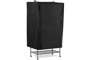 DRHOMEAM Housse de cage à oiseaux, grande housse de cage à oiseaux, protection, respirante et lavable, tissu Oxford 210D (L)