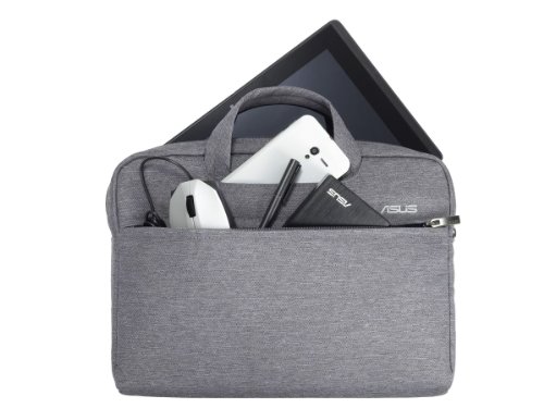 Asus EOS Tasche (bis zu 12 Zoll, gepolstert, viele Taschen und Fächer, für Notebook) grau - 3