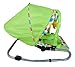 FoxHunter New Baby Infant Child Bungee Bouncer Rocker Recline chair With Hood and Toys Bar Green With Spot 38cm X 34cm X 78CM