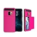 Produktbild MuSheng For Samsung Galaxy S9 Plus Hülle,Ultra Thin Luxus Hard Clear PC & Flexible TPU Hybrid Rüstung Fall Hülle für Samsung Galaxy S9 Plus 6,2 Zoll (Hot Pink)