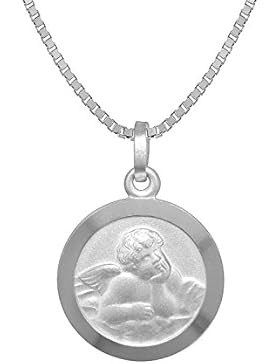 trendor Silber Halskette mit Schutzengel-Anhänger für Kinder 73150