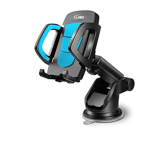 LilBit Support de téléphone de Voiture de, Support de téléphone Portable et Berceau de téléphone Portable de Bras Long de Pare-Brise avec la Ventouse pour Intelligent de 3,5-6,5 Pouces