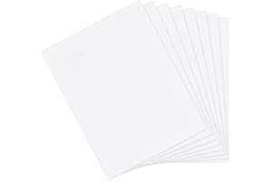OLYCRAFT Lot de 8 feuilles ABS blanc 26,5 x 20 cm - Plaques 0,5 mm modélisme, tables de sable