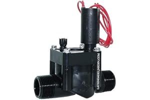 Suinga Électrovanne d'arrosage électrique 1" 24 V PGV-100 mm Hunter. Filetage mâle. Fonctionne avec n'importe quel programmateur d'arrosage automatique électrique, noir