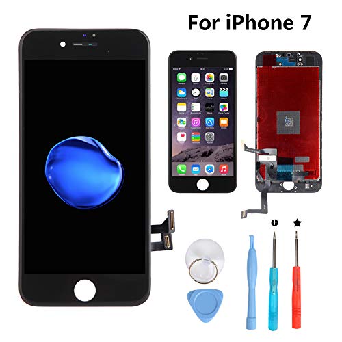 Rarlon Écran Tactile Screen de LCD Remplacement pour iPhone 7 Noir Tactile Reparation Screen Comple Rarlon Écran Tactile Screen de LCD Remplacement pour iPhone 7 Noir Tactile Reparation Screen Comple