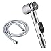 YM SHOWER Chrome Toilet Hand Held Bidet Shattaf Cloth Diaper Sprayer with 80-inch Extra Long Hose and Bracket Holder, LP900