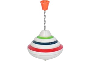 Toyvian Flashing Music Gyro Push Down Spinning Top LED Shining Toys Birthday Gifts for Kids