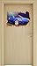 Produktbild Nissan 350Z Holzdurchbruch im 3D-Look , Wand- oder Türaufkleber Format: 62x42cm, Wandsticker, Wandtattoo, Wanddekoration