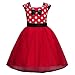 Produktbild Babykleidung JYJMKleinkind Kinder Baby Mädchen Tutu Prinzessin Weihnachten Outfits Kleidung Kleid (Größe: 12Monat, Rot)