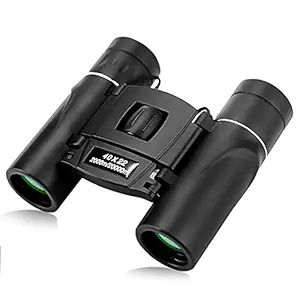 Layfuz 40x22 Compact Lightweight Binoculars 2000M Long Range High Definition Mini Binoculars Folding Outdoor Telescope for Hunting Hiking Camping Travel Bird Watching