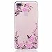 Produktbild iPhone 7 Plus Hülle,iPhone 7 Plus 5.5" Schutzhülle, MUTOUREN Crystal Kirstall Handyhülle Case Cover TPU Silikontasche Transparent Ultra dünne Gel Anti-scratch hinten Tasche Etui Bumper Weiß - schön Blumen Garten